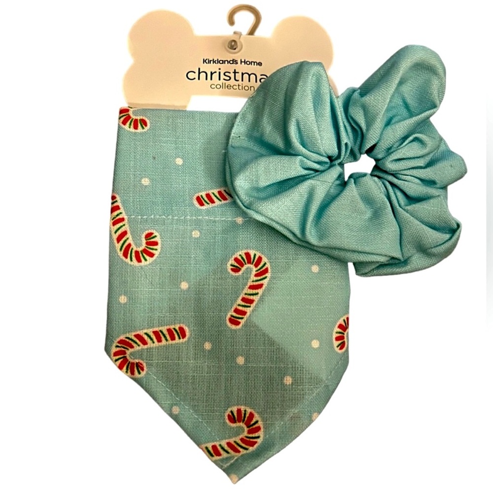 •NWT Kirklands Home Christmas Collection Dog/Owner Set Includes Scrunchie
